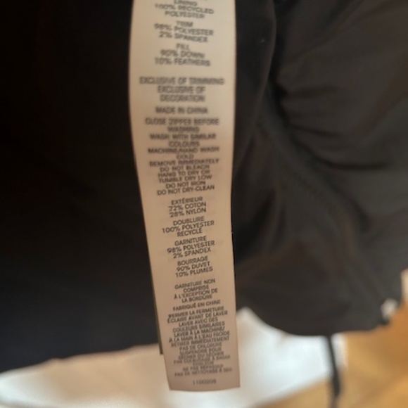 MPG Woman's Black 650 Fill Down  Winter Relaxed Fit Minimalist Jacket Size XL - Picture 5 of 7